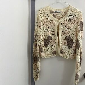 Zara crochet cardigan. Limited Edition
